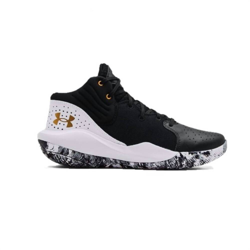 NEW UNDER ARMOUR men's jet 21 shoe in black/white
